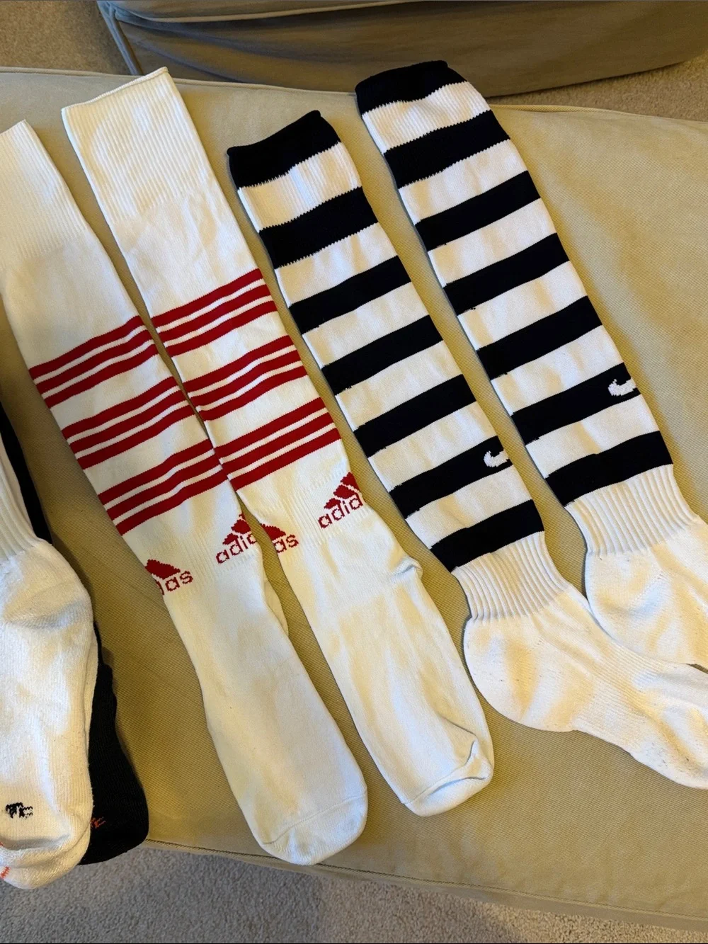 adidas/Nike Two Pair of Soccer Socks